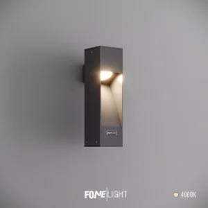 Luzerra Aluminum Outdoor Modern Wall Sconce Anthracite Outdoor LED Wall Light for Facade & Garden Wall Lighting